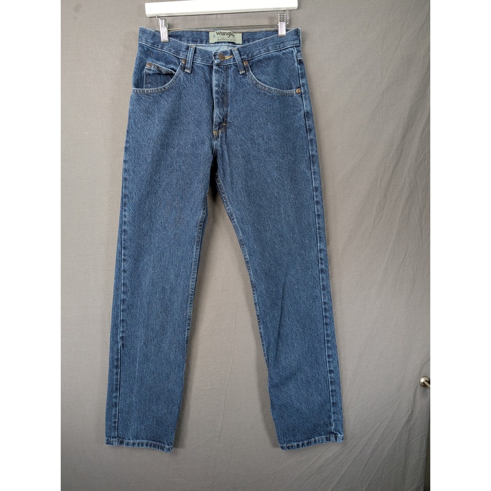 Wrangler Authentics Mens Regular Fit Straight‎ Leg Blue Denim Jeans 30x32